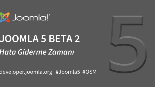 Joomla 5.0 Beta 2 - Hata Giderme Zamanı